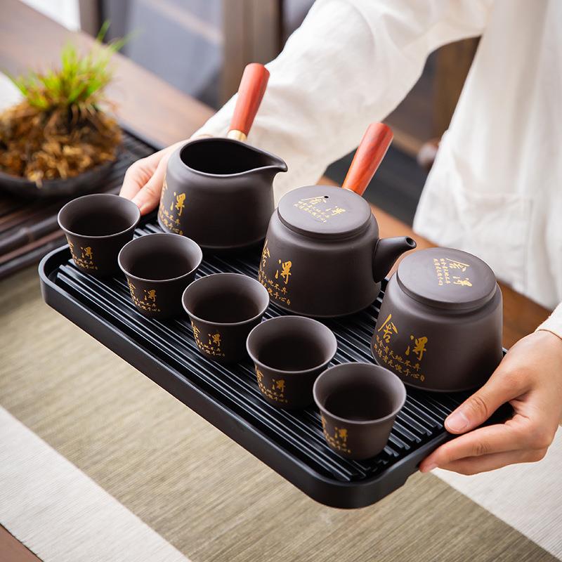 紫砂茶具套装茶壶茶杯家用功夫杯子旅行中式办公室泡茶紫砂壶杯具