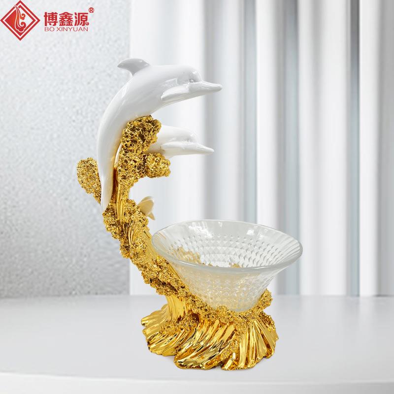 海豚果盘刺身盘餐盘鱼生摆盘海鲜干冰盘子特色火锅意境菜创意餐具