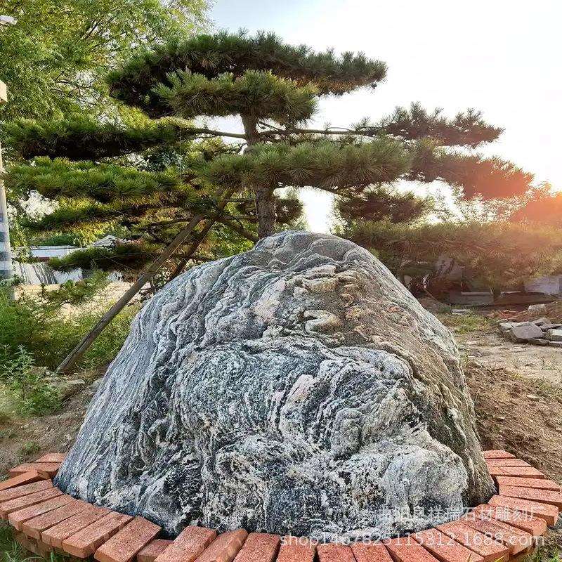 泰山石头假山造景摆件门牌石雕园林雪浪石景观刻字景观石天然石