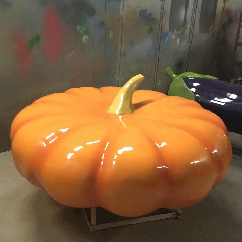 工厂 直销农场玻璃钢瓜果蔬菜雕塑 南瓜雕塑 万圣节道具装饰雕塑