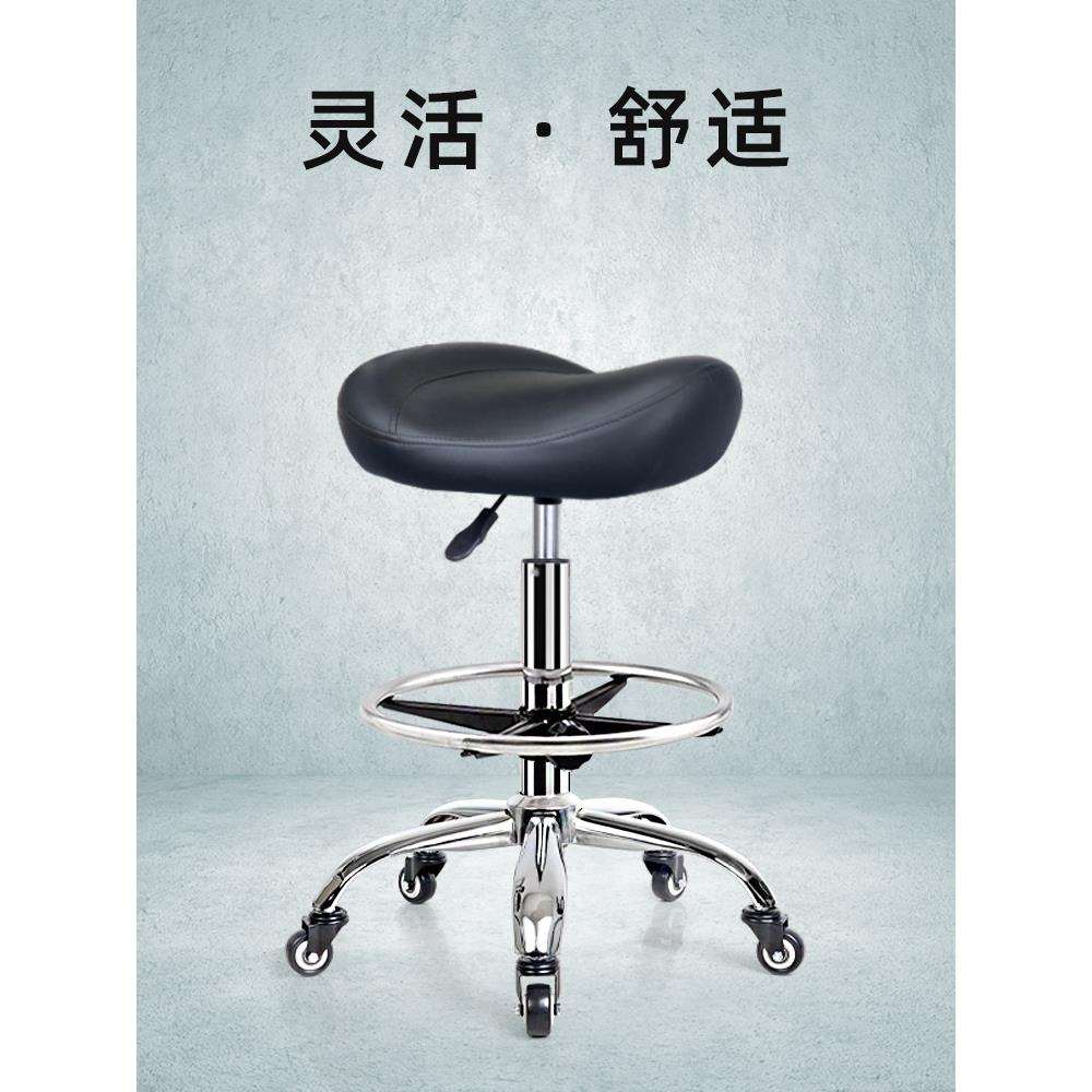加高款椅子靠背升降转椅滑轮厨房炒菜做饭收银前台理发师