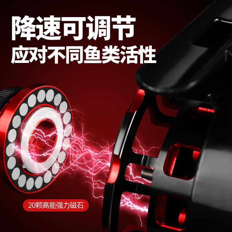 金属筏轮磁力缓降数显筏钓轮自动排线冰钓轮前打轮筏竿轮轮