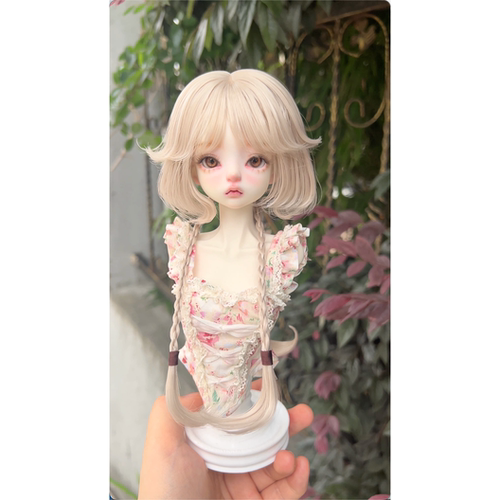 人鱼刘海版bjd4分3分6分假发