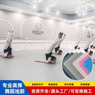 专业舞蹈地胶舞蹈室练功房排练厅pvc地胶 舞蹈房地板胶 塑胶地板