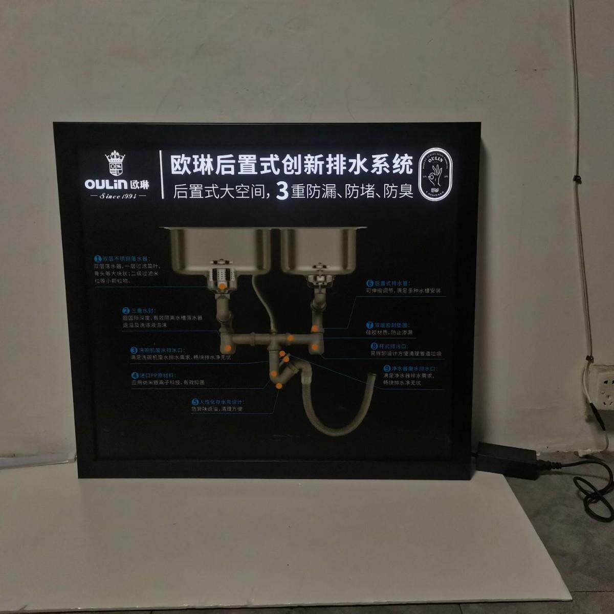 LED动感动画分层次亮灯可编程创意宣传广告灯箱控制器厂家直供