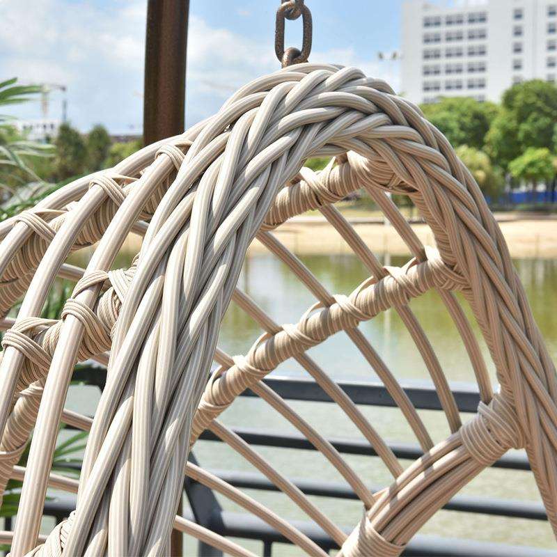 家用阳台室内吊挂懒人靠背吊椅户外摇篮椅秋千吊篮藤椅户外休闲椅