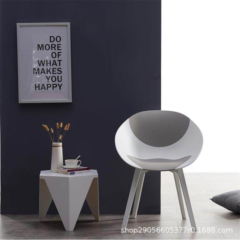 工厂直销PP简约时尚网红现代创意靠背洽谈椅子设计师塑料北欧餐椅