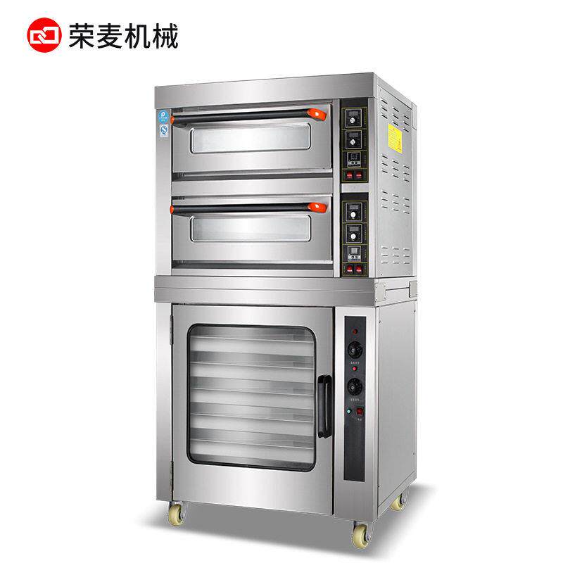 组合炉电烤箱商用二层四盘烤箱加醒发箱大容量上烤下醒一体机烤炉