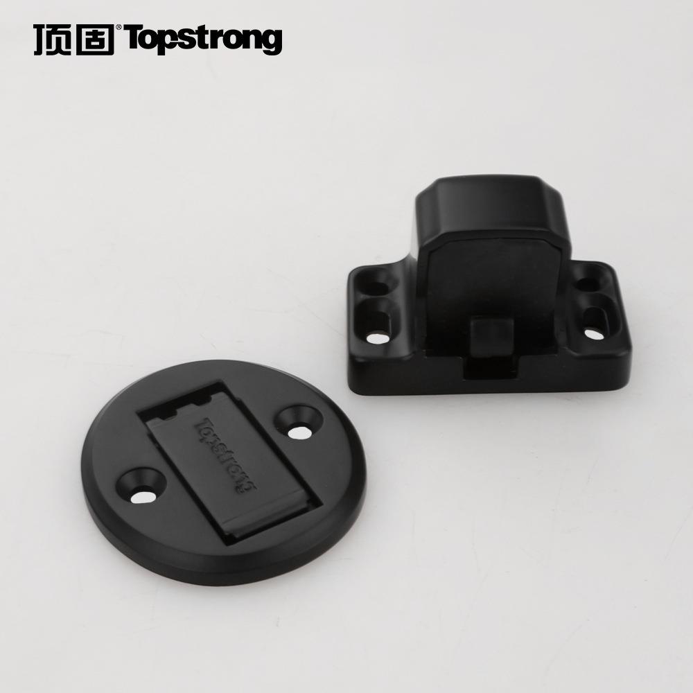 顶固直销静音防风门吸 家用免打孔隐形锌合金电镀防撞防绊阻门器