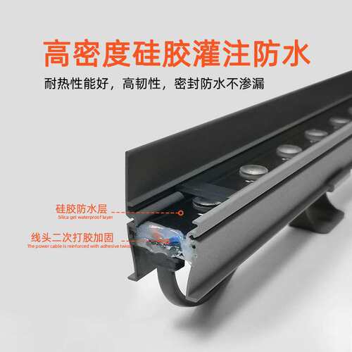 LED洗墙灯档板户外防水外墙楼体桥梁亮化灯具厂家直销24V质保三年