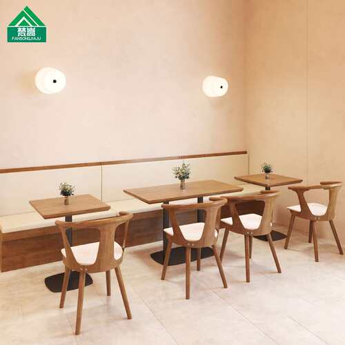 网红西餐厅茶餐厅靠墙卡座沙发主题餐厅甜品奶茶店咖啡厅桌椅组合