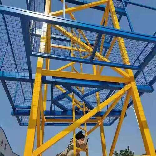 塔吊防攀爬塔吊防护围栏 工地安全防坠落护栏 钢筋加工棚茶水亭