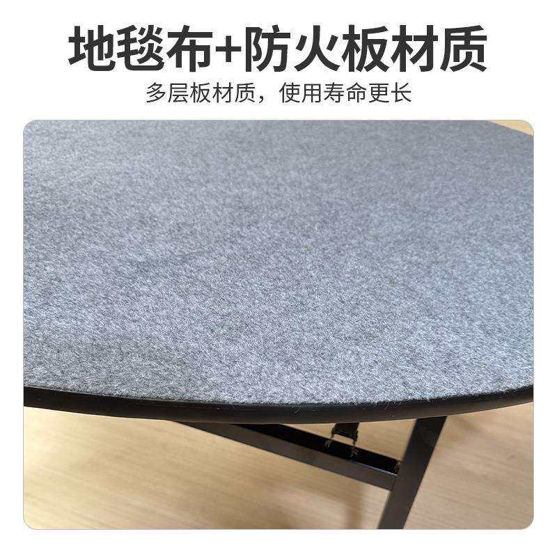 地毯防火板圆桌玻璃转盘可折叠大圆桌饭店宴会餐厅圆台家用圆餐桌
