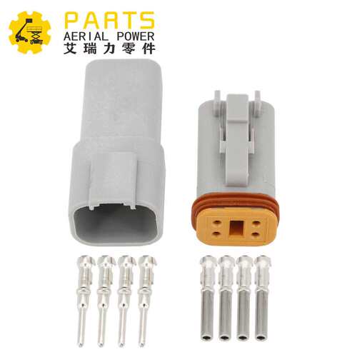 DT04-2P 电器元件 接插件 （公端） 汽车防水电线电气连接器 2 针
