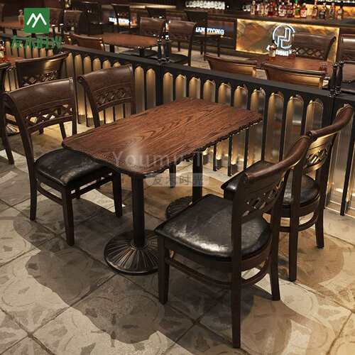 咖啡厅桌椅组合酒吧实木Restaurant FurnitureBistro Furniture