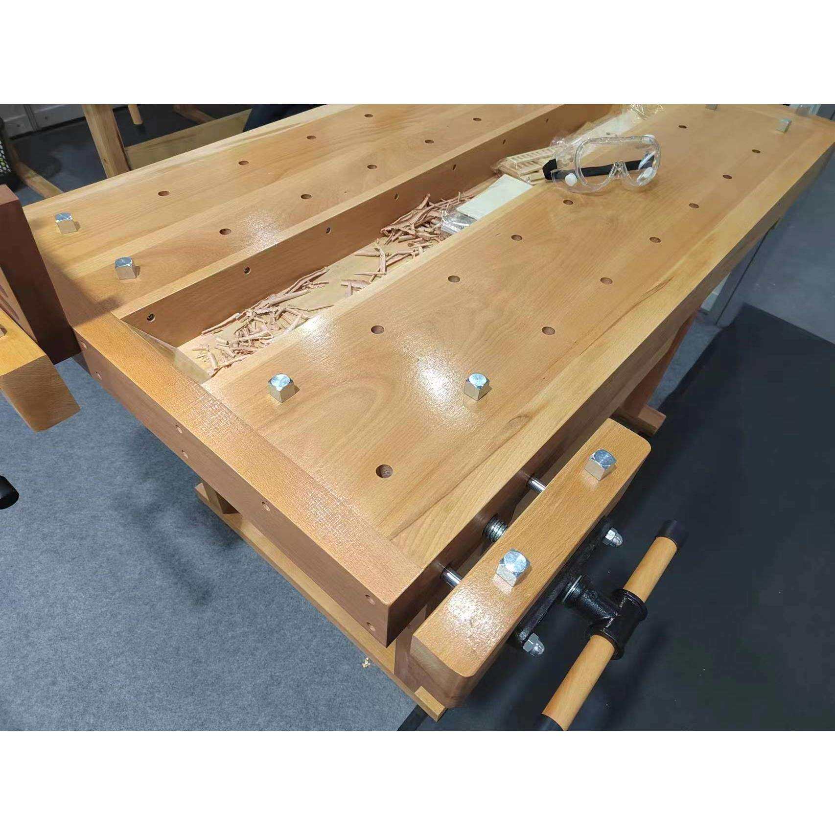 厂家直售多 功能木质实 木工作台 木工净化工作台 家庭作坊工作台