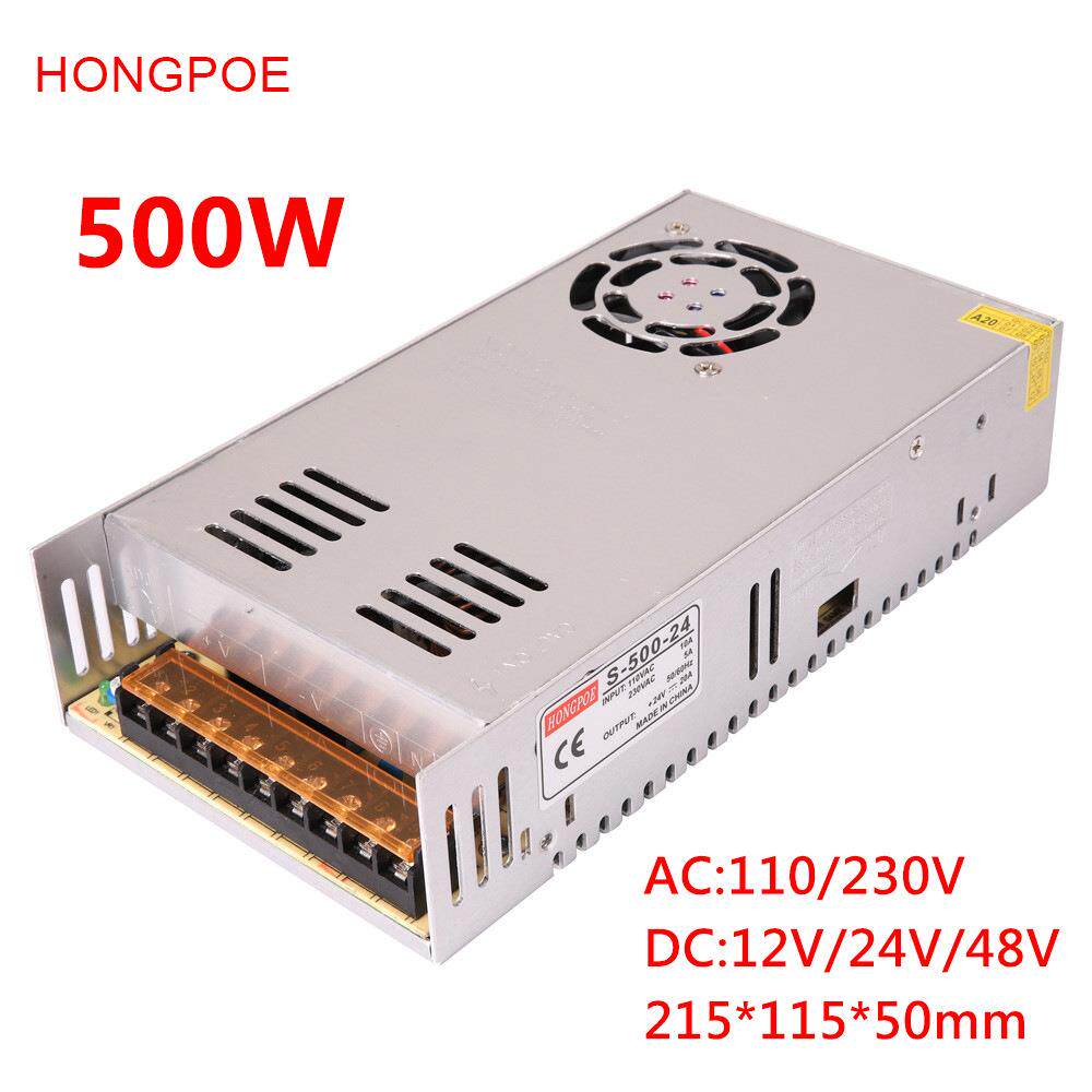 500W开关电源 12V40A电源 12V 24V 36V 48V监控开关电源 集中供电