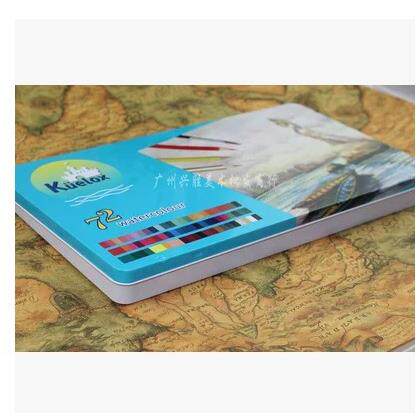 高尔乐72色铁盒水溶性彩色铅笔 设计水彩铅笔|水溶彩铅