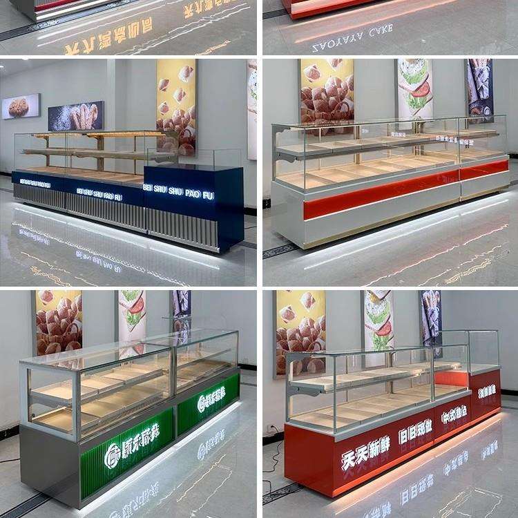 中式糕点柜糕点展示柜高档蛋糕店柜台商用西点烘焙糕点冷藏展示柜图片