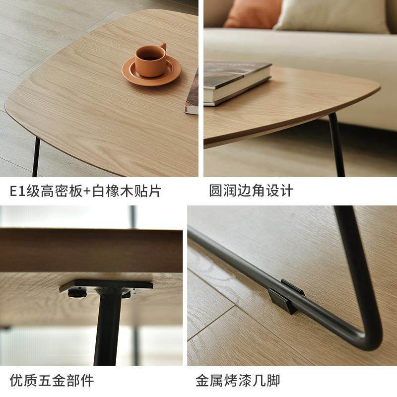 茶几简约边几小圆桌客厅矮桌角几阳台小茶桌茶几组合小木桌飘窗桌