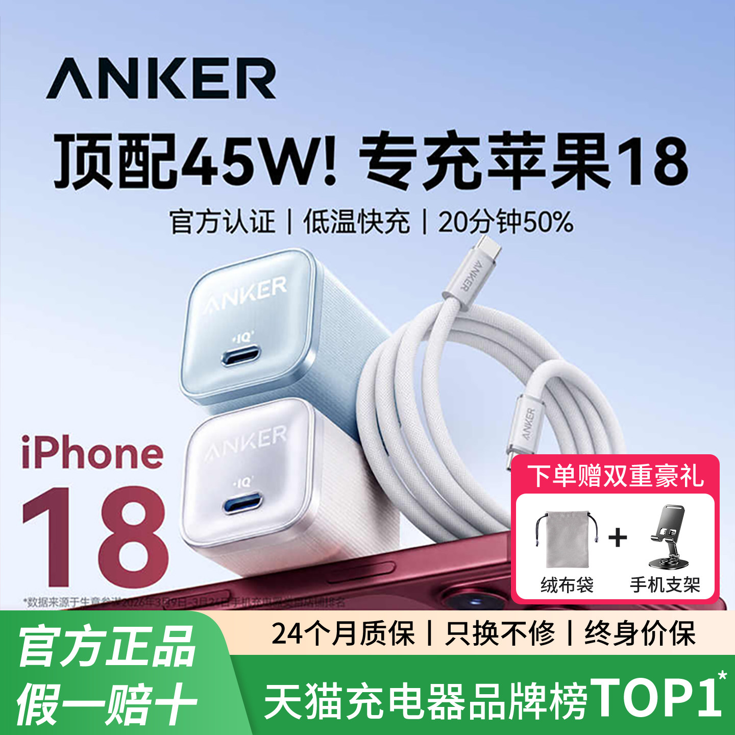 安克安心充Pro充电器45W
