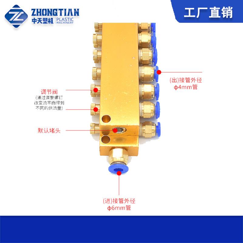 快插式油路分配器 分油器可调油排 TK型可调锌分配器 多路空气排