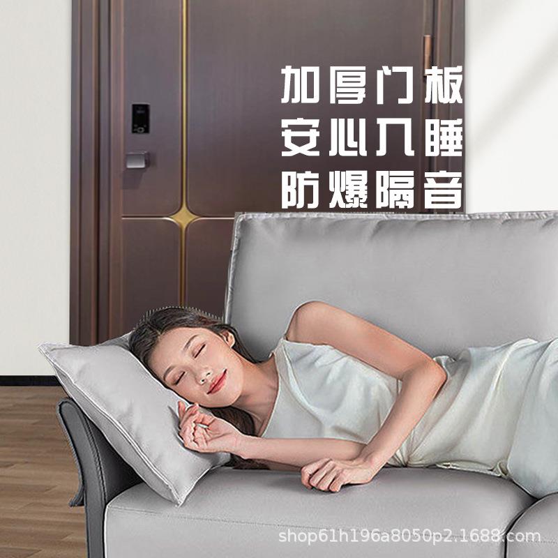 不锈钢门家用铸铝门铜门别墅大门双开门入户门防盗门进户门加厚