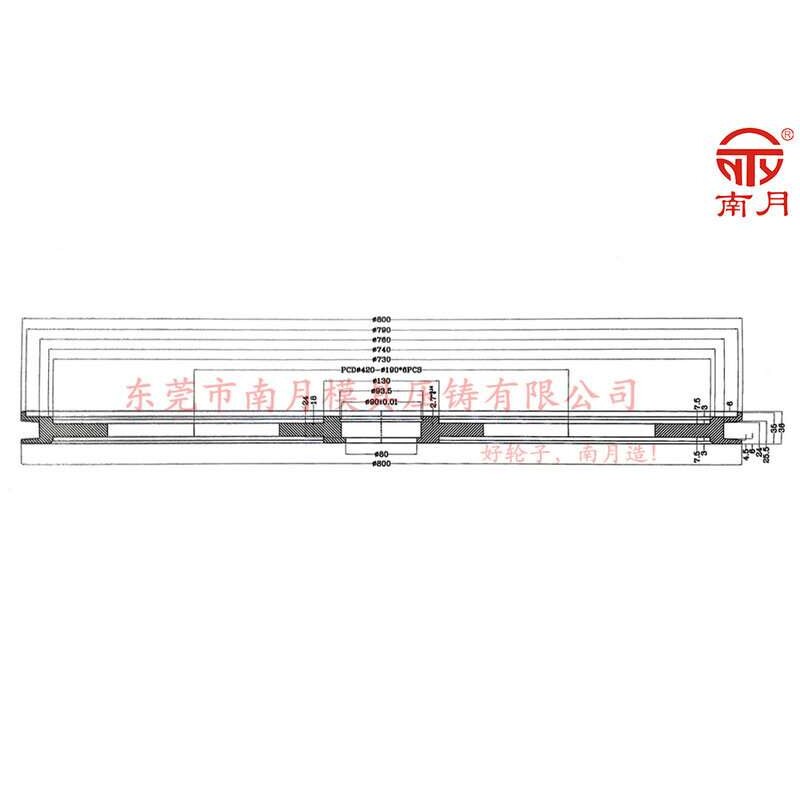 厂家供应φ800x36mm组合轮 不锈钢过线轮 U型槽拉线导轮