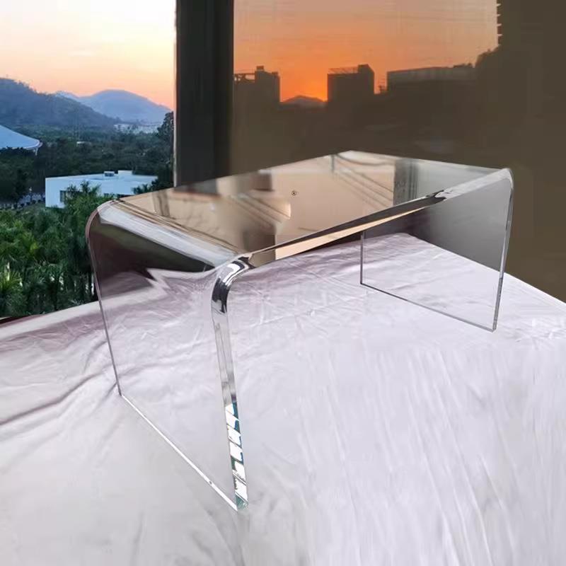 透明亚克力飘窗台小桌子茶几简约卧室床上矮桌榻榻米电脑书桌桌子