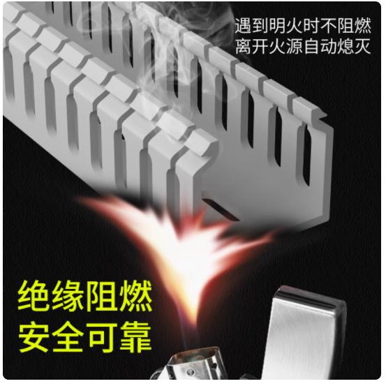 30*25*50*40pvc线槽配线槽明装塑料行线槽配电箱电线走线理线槽