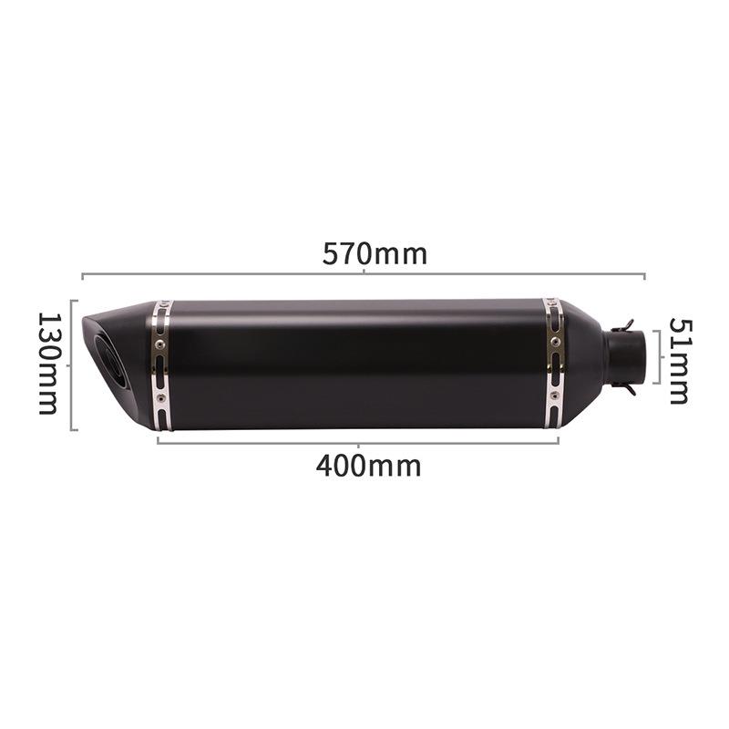 TMAX530春风250赛艇400黄龙600忍者300 R3摩托跑车改装大六角圆尾