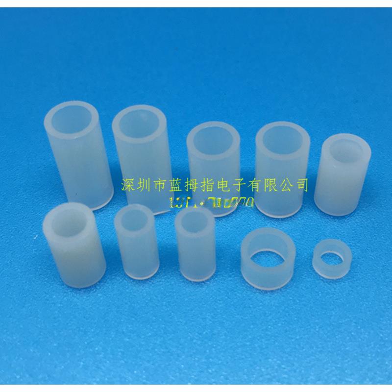 M10直通柱硬胶绝缘塑料垫片垫高柱 M10*13外径13内径10MM塑料套管