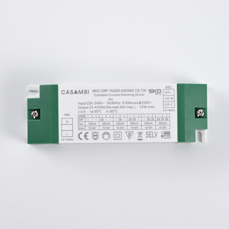 跨境led驱动电源15w双色开关分段调光Casambi镇流器调光智能驱动