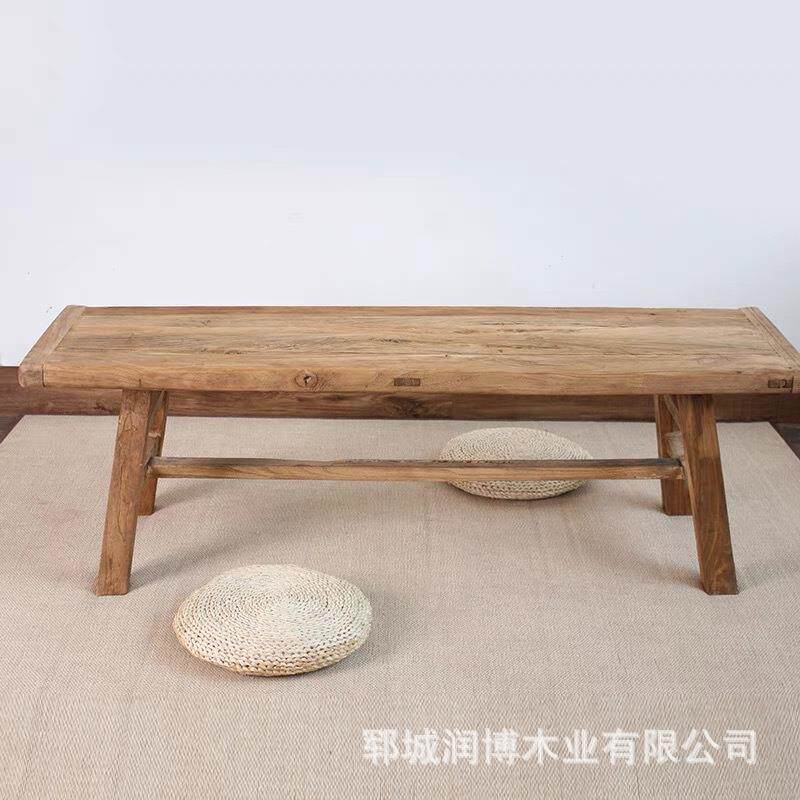 炕桌实木榻榻米小茶几矮桌家用东北炕桌中式炕几飘窗桌老榆木地桌