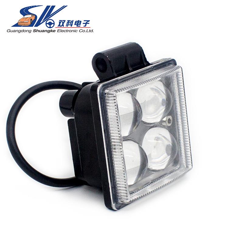 12V/24V货车灯 led射灯 越野改装灯 汽车前照灯 4珠正方形工作灯