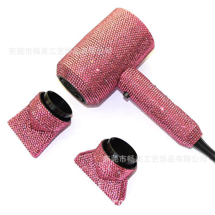外贸大功率110V吹风筒镶钻迷你负离子吹风机带钻锤子电吹风