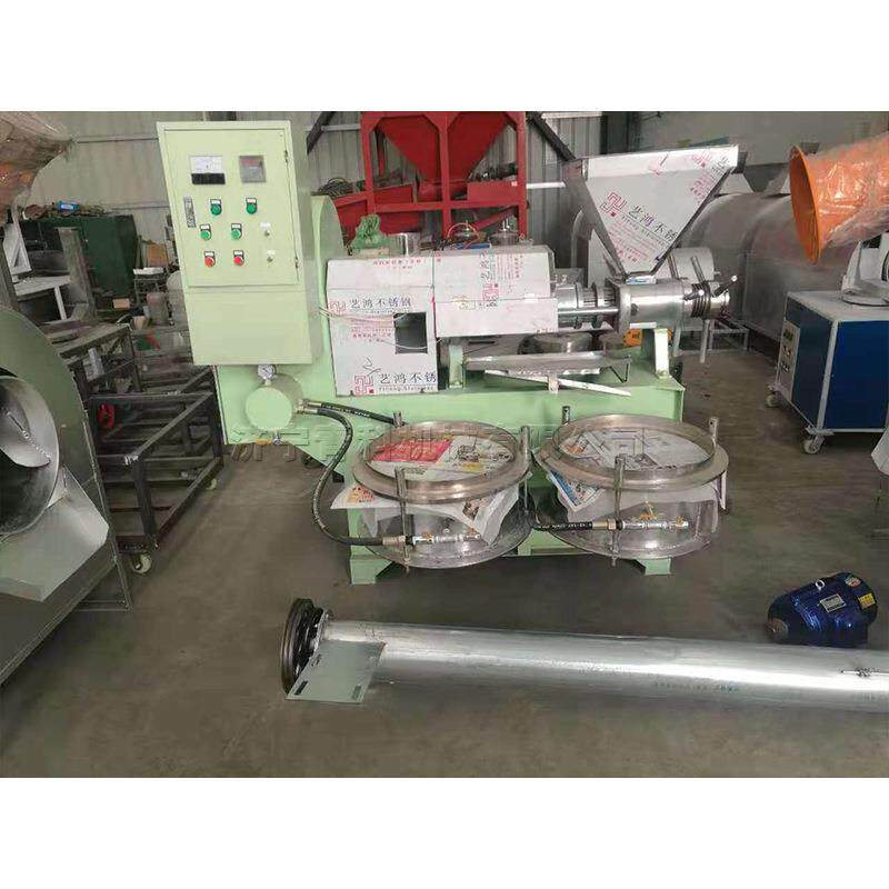 电动花生大豆榨油机 小型螺旋压榨食用油设备 榨油厂商用现榨机