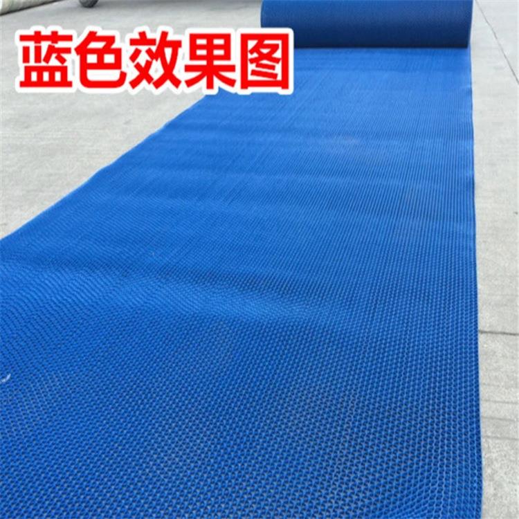 现货红色灰色塑料镂空地垫网眼防滑地垫 健身房超市饭店开业门口