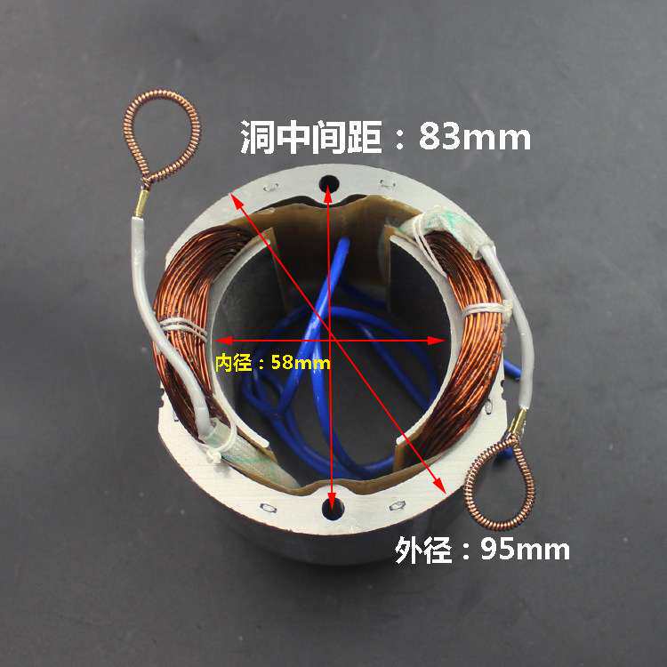 卡顿CT355-1型材切割机定子帝克355A钢材机线圈350切割机电机配件