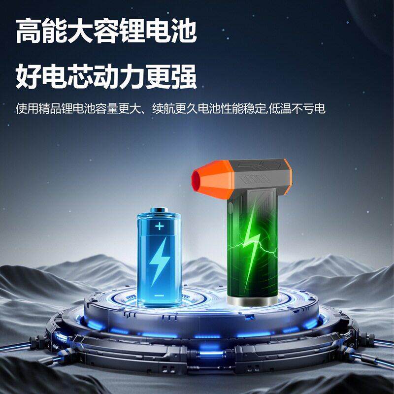网红暴力风扇无刷电机大功率速涡轮风扇涵道迷你吹风机