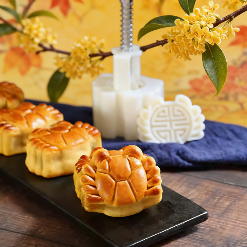 家商用模型印具手压式卡通糕点绿豆糕压模器烘焙网红螃蟹月饼模具