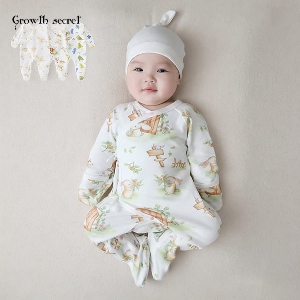 新生婴儿连体衣早产儿包手包脚宝宝爬服哈衣儿童可爱睡衣服防惊跳