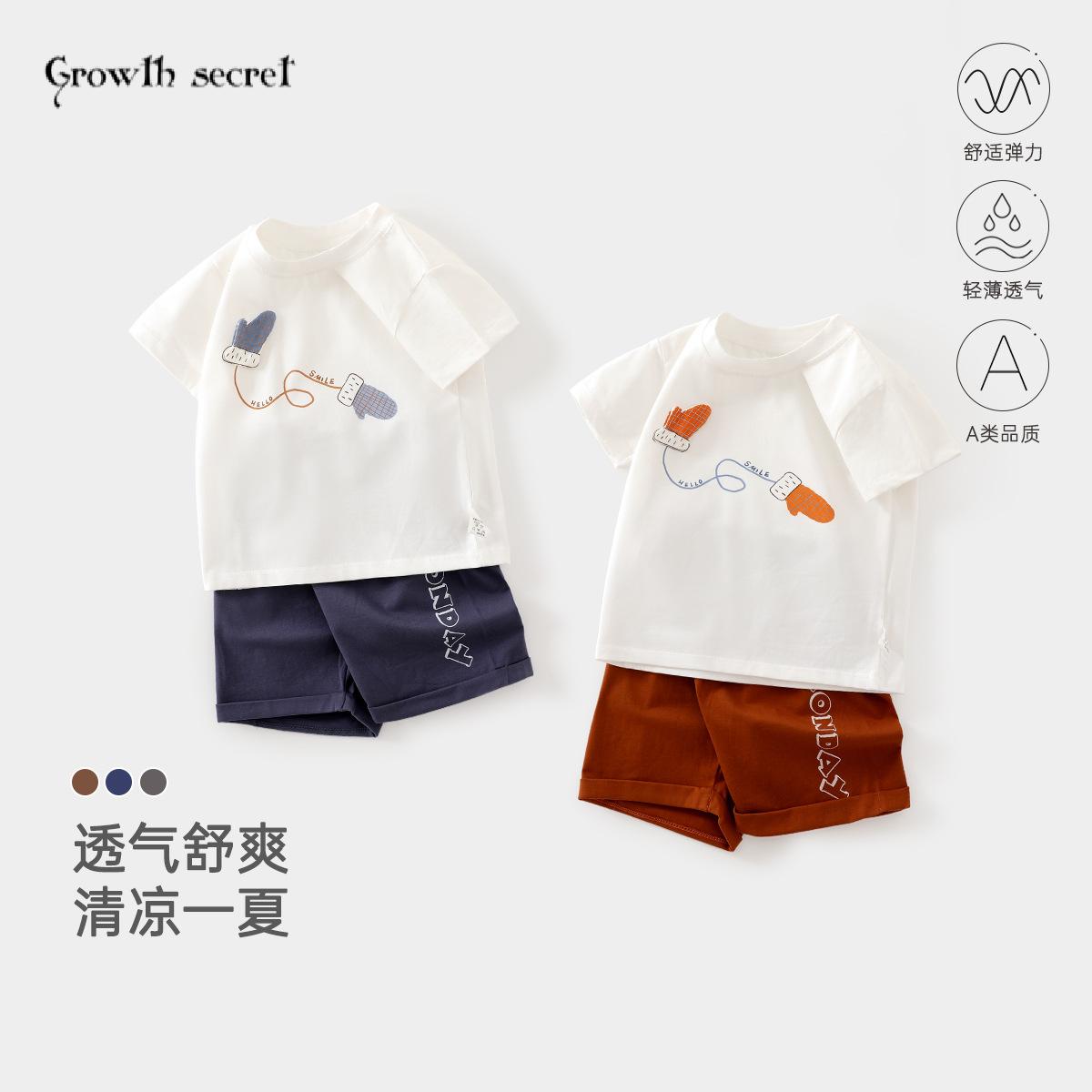 夏季宝宝短袖短裤套装婴幼儿薄款分体夏天衣服男女童夏装两件套