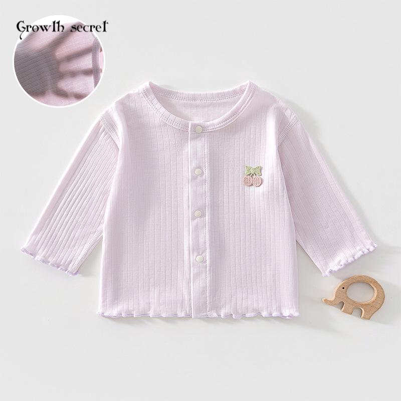 夏季空调服开衫洋气小外套2026年夏季新款男女宝宝对开薄款单上衣