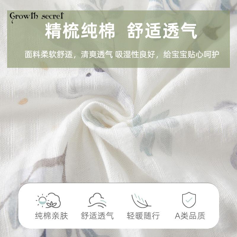 婴儿睡衣服薄款女宝宝男纯棉夏季长袖套装家居服内衣裤空调服