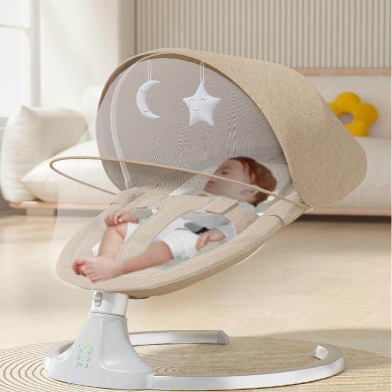 哄娃婴儿摇摇椅宝宝哄睡摇篮床带娃睡觉车电动摇椅送礼享轻奢
