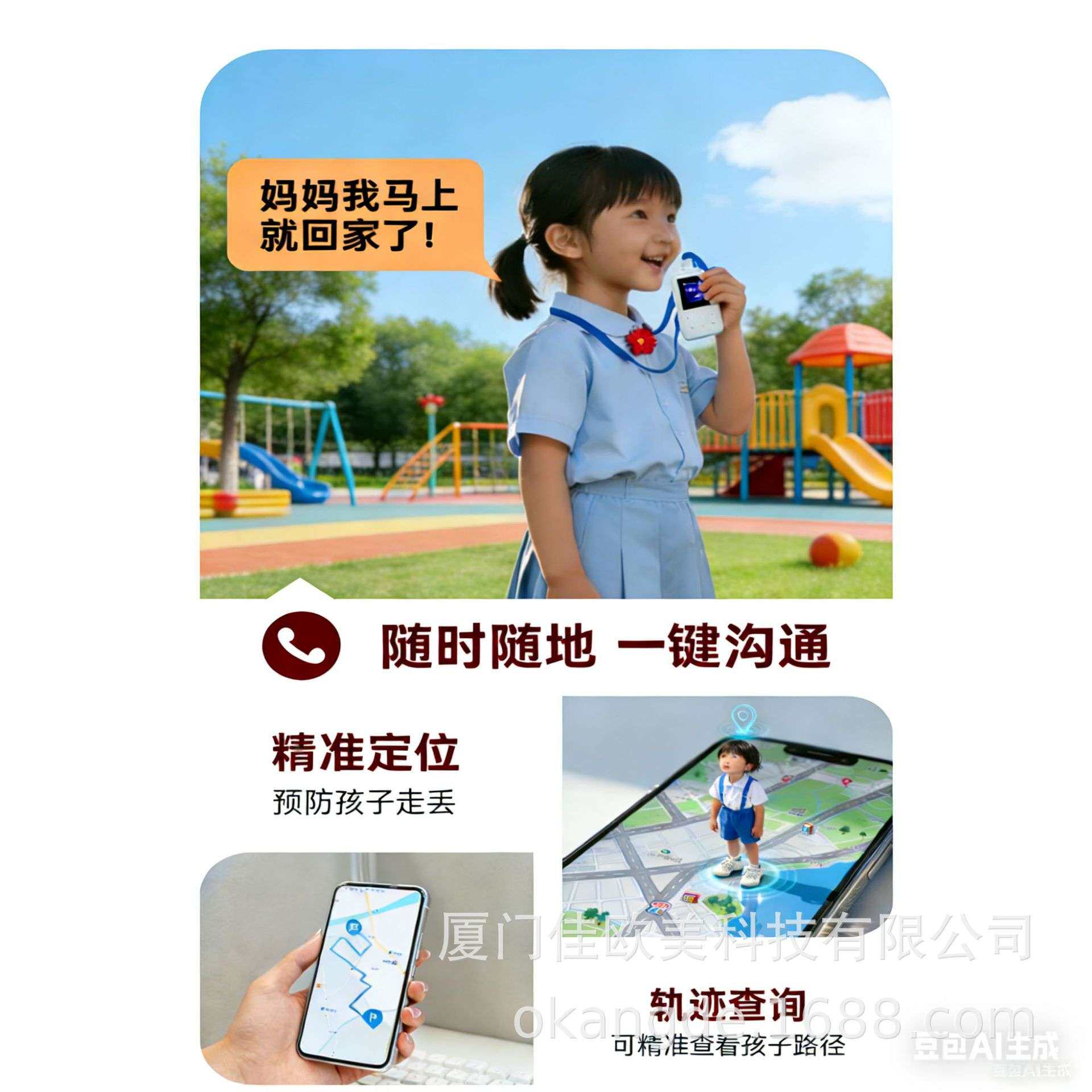 OKd学生智能卡手机gps定位追踪器电子学生卡证电话小孩防丢器