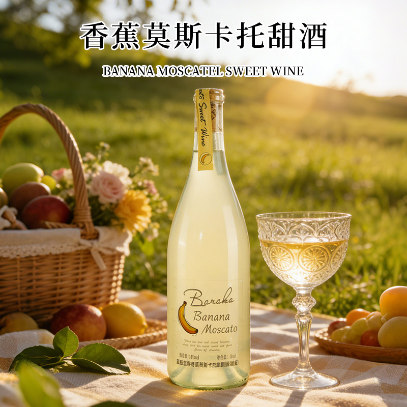 【星辰恋序】香蕉莫斯卡托甜白葡萄酒甜味果酒低度女士微醺晚安酒