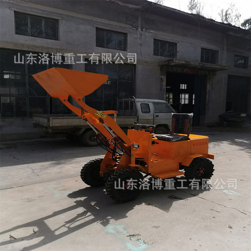 电动小铲车建筑家用清粪养殖场工地推土机果园多功能小型装载机