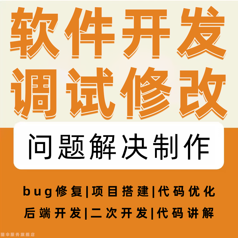 软件开发调试修改问题解决制作后端代码远程bug程序讲解java指导